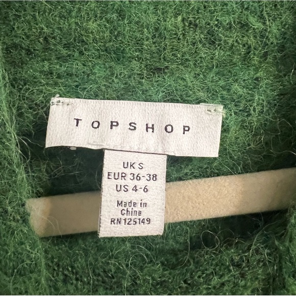 Topshop green turtleneck sweater - Picture 3 of 4